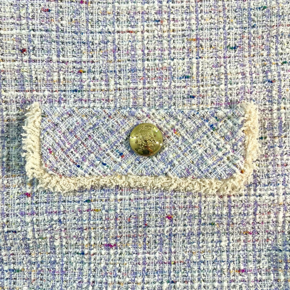 Isaac Mizrahi Lavender Tweed Dress NWT (L / Large) - Picture 4 of 6
